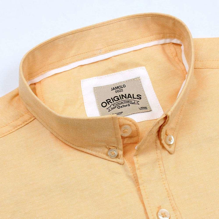 Light Apricot Oxford Shirt - Jamclo Originals