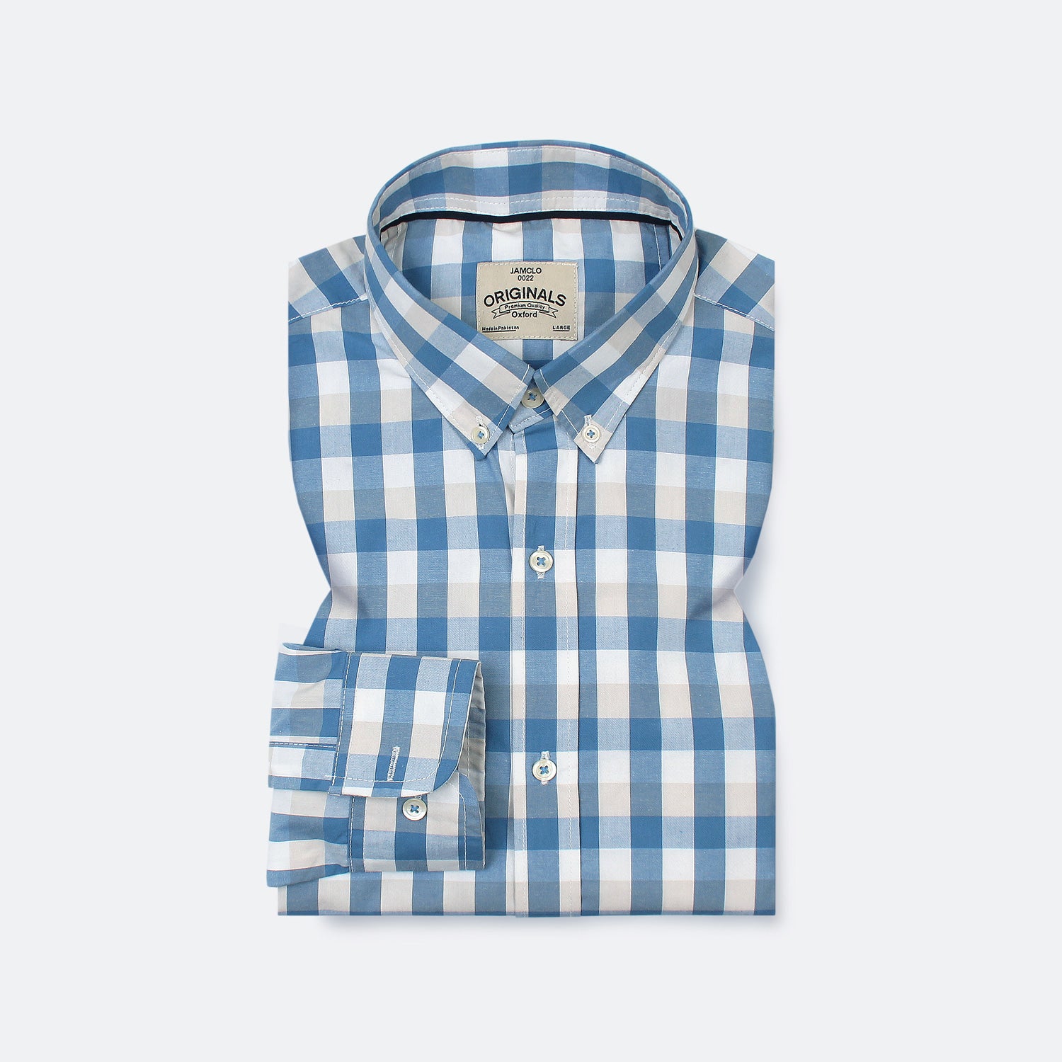 Mini Blue Box Check Shirt - Jamclo Originals