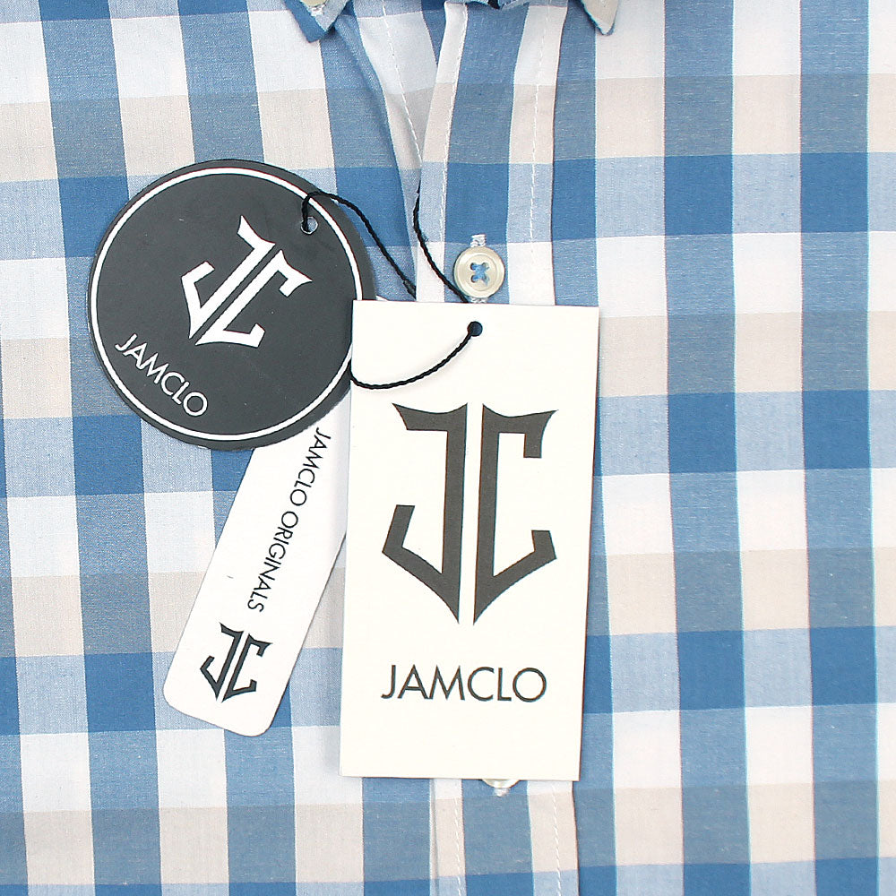 Mini Blue Box Check Shirt - Jamclo Originals
