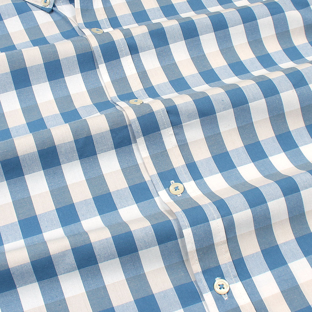 Mini Blue Box Check Shirt - Jamclo Originals