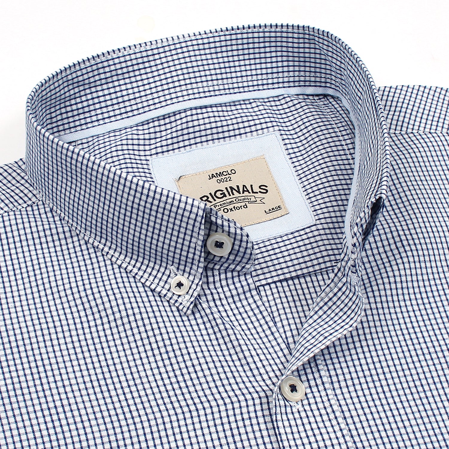 Mini Blue Check Shirt - Jamclo Originals