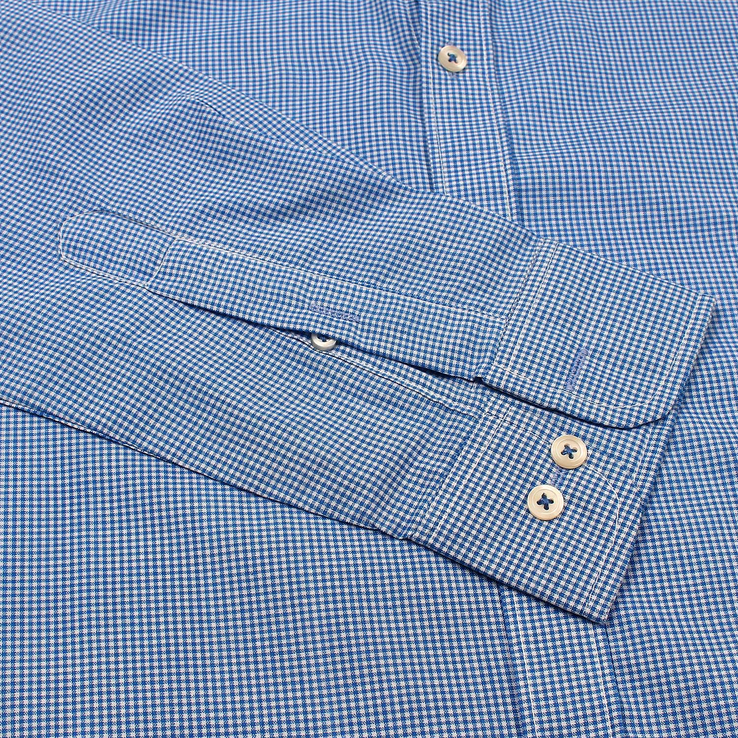 Mini Mild Blue N' White Check Shirt - Jamclo Originals