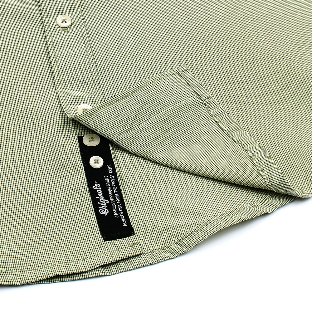 Mini Olive Green Check Shirt - Jamclo Originals