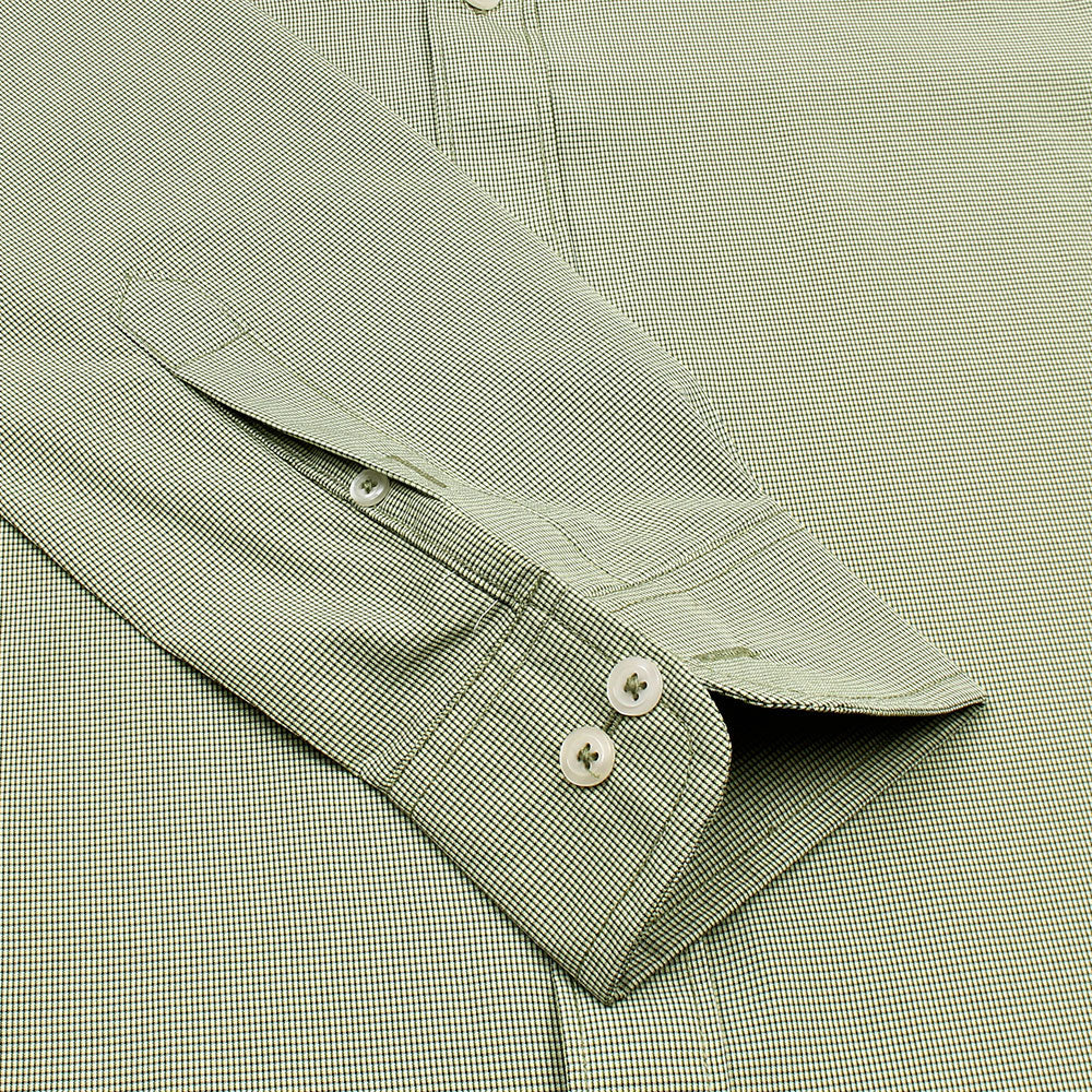 Mini Olive Green Check Shirt - Jamclo Originals