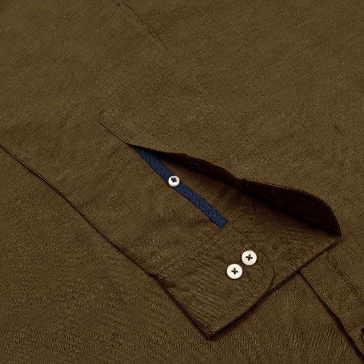 Kuro Brown Oxford Shirt