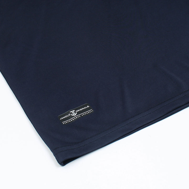 Navy Blue Both Shoulder Stripes T-Shirt - Jamclo Originals