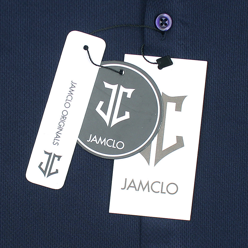 Navy Blue Mesh Casual Shirt - Jamclo Originals
