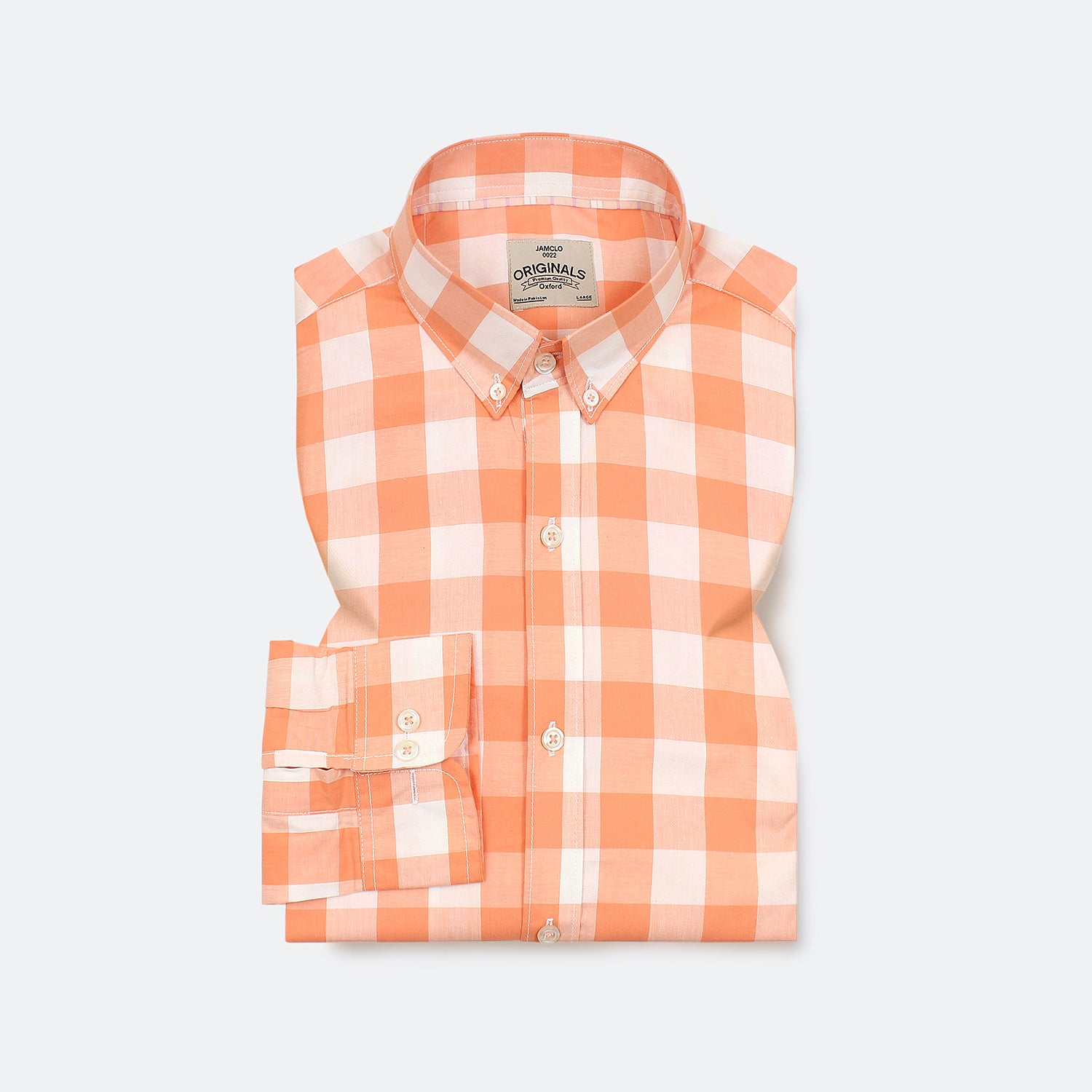 Peach Box Check Shirt - Jamclo Originals