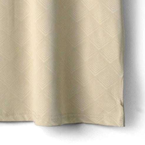 Imported Beige Diamond Textured Stretchable T-Shirt
