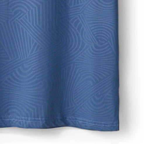 Imported Blue Wavy Textured Stretchable T-Shirt