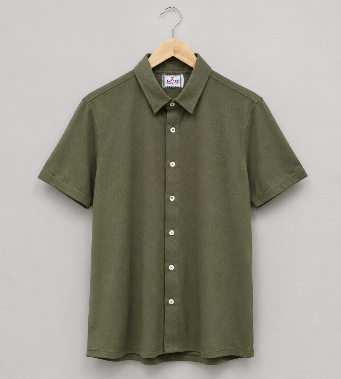 Jamclo Premium Half Sleeve Casual Olive Shirt