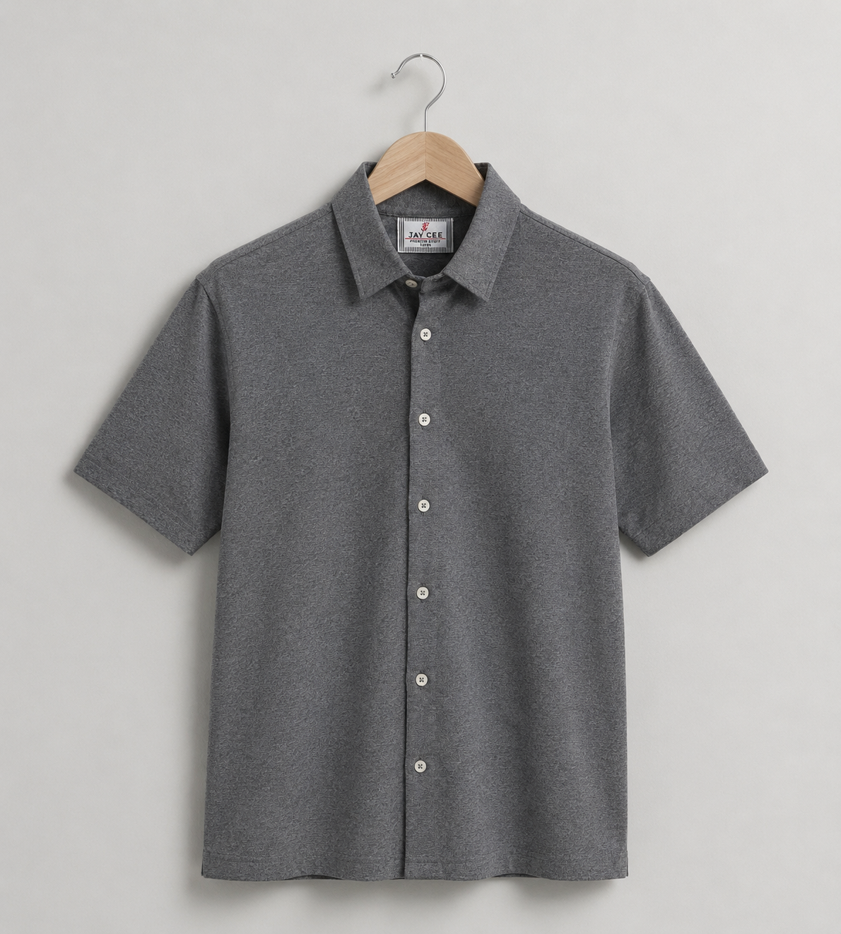 Jamclo Premium Half Sleeve Casual Stone Grey Shirt