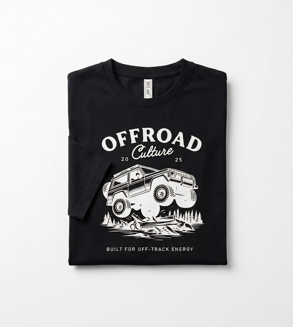 Off Road Men’s Black Graphic Tee