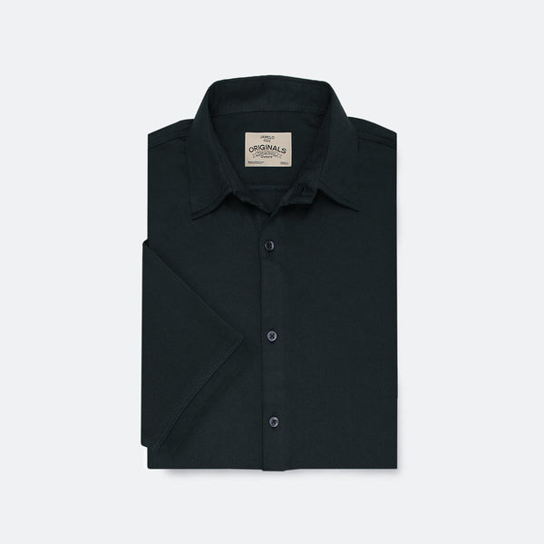 Black Mesh Casual Shirt