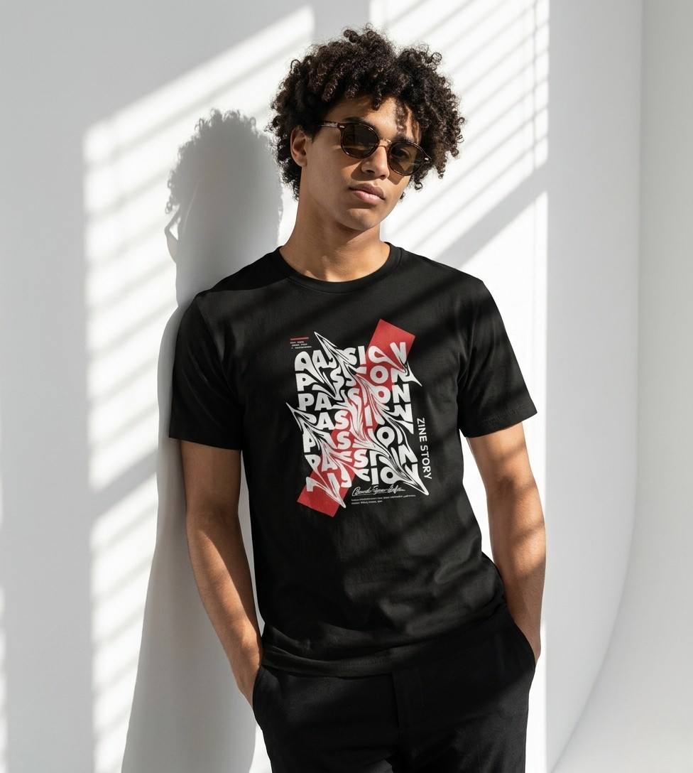 Men’s Black Graphic Tee