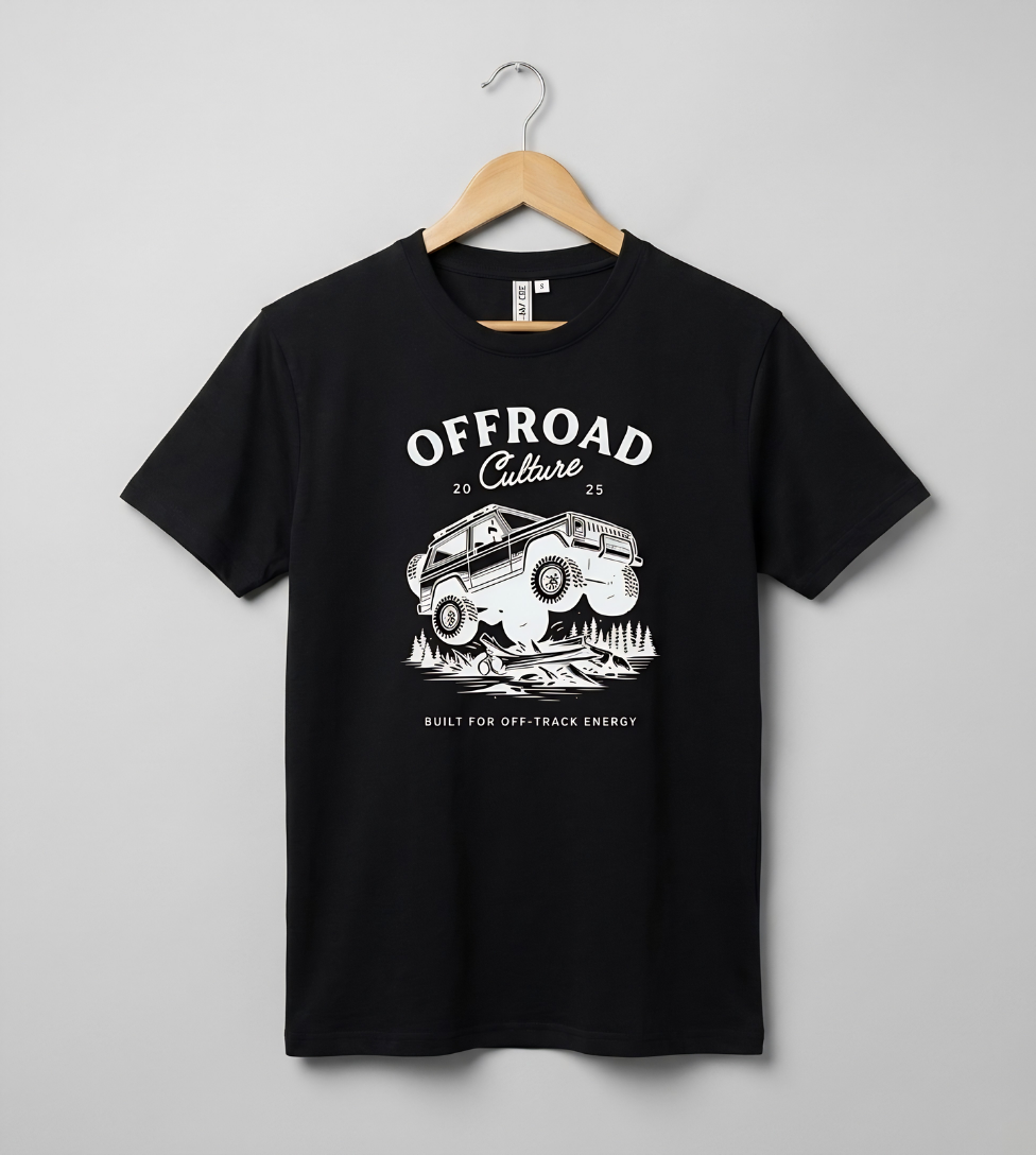Off Road Men’s Black Graphic Tee
