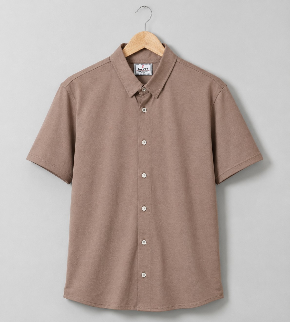 Jamclo Premium Half Sleeve Casual Mud Brown Shirt