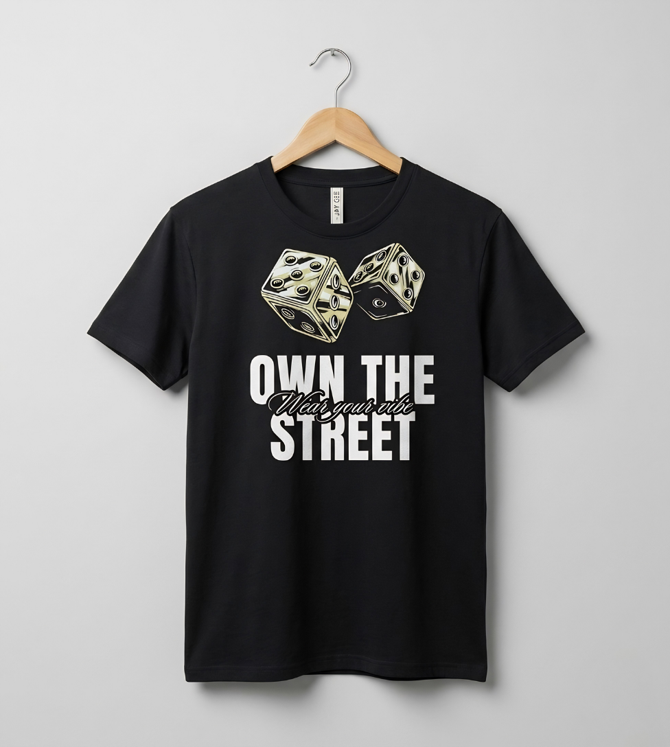 Ludo Men’s Black Graphic Tee