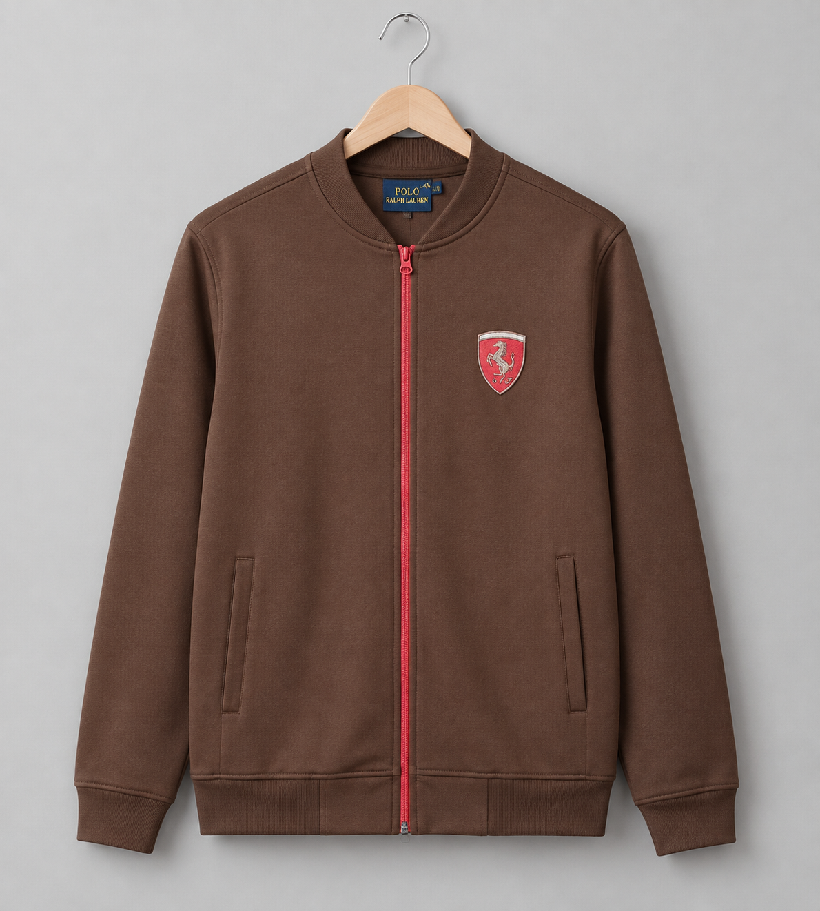 Top Winter Premium Zipper Jacket Coffee Brown
