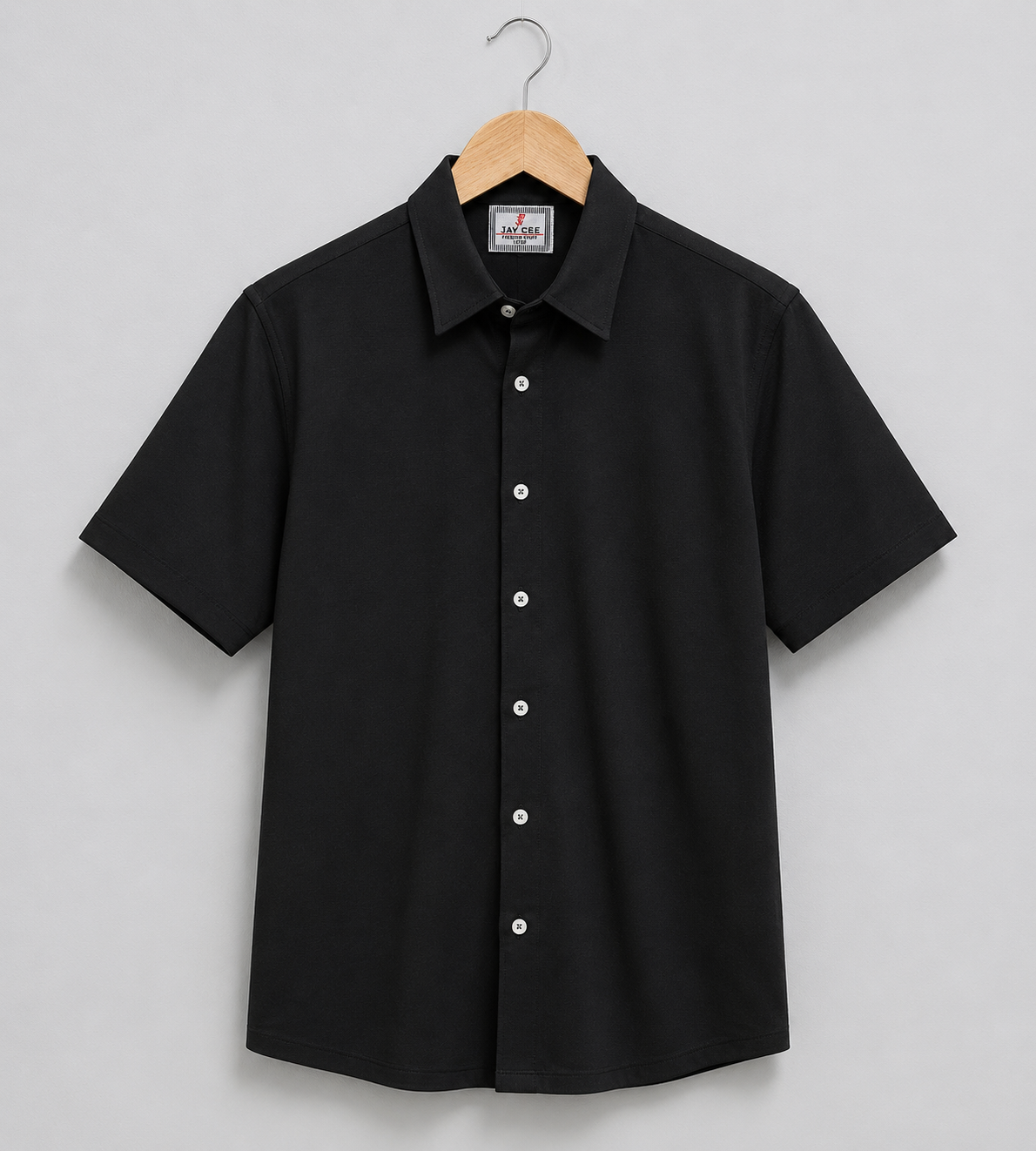 Jamclo Premium Half Sleeve Casual Deep Black Shirt