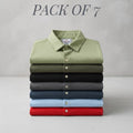 Pack Of 7 Half Sleeve Casual