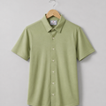 Jamclo Premium Half Sleeve Casual Sea Green Shirt