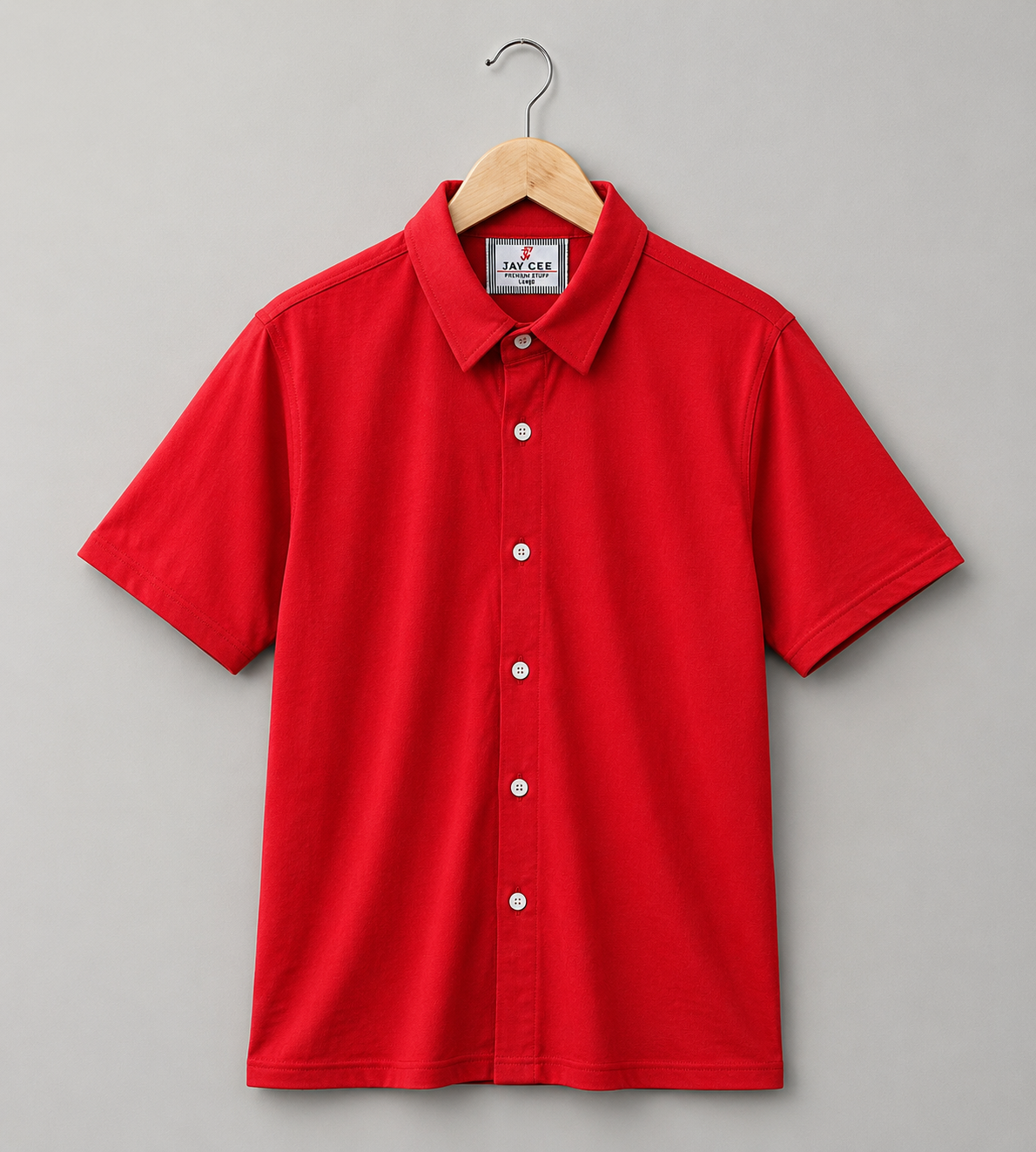Jamclo Premium Half Sleeve Casual Jet Red Shirt