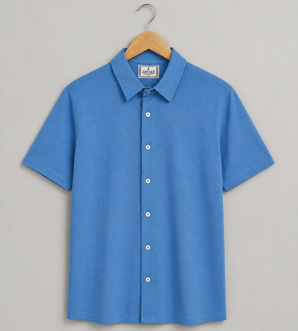 Jamclo Premium Half Sleeve Casual Droplet Blue Shirt