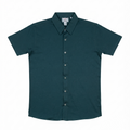 Jamclo Premium Half Sleeve Casual Teal Green Shirt