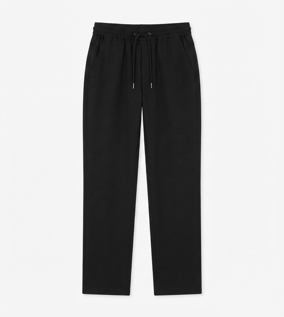 Baggy Fit Jet Black Trouser