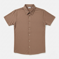 Jamclo Premium Half Sleeve Casual Mud Brown Shirt