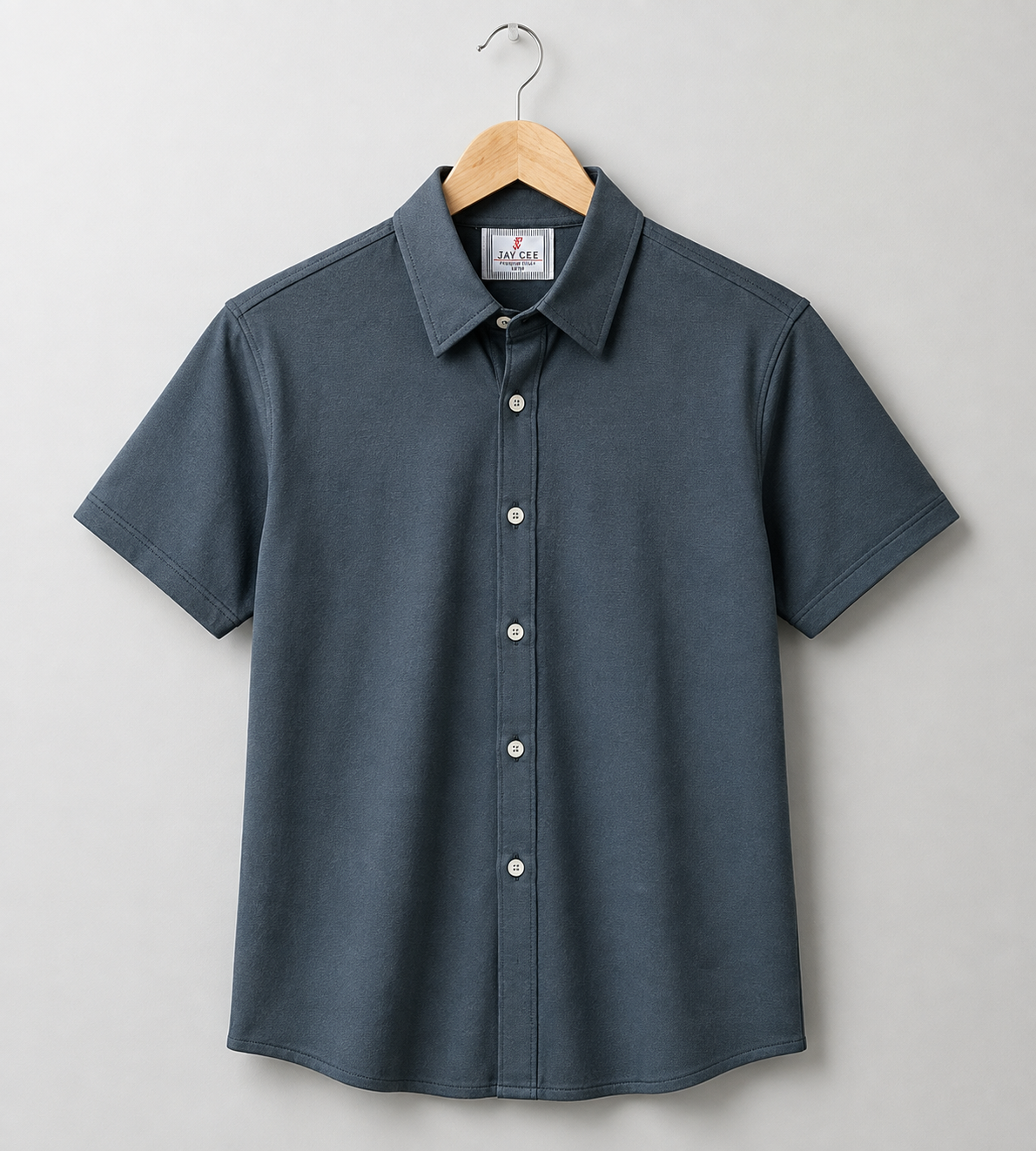 Jamclo Premium Half Sleeve Casual Teal Green Shirt