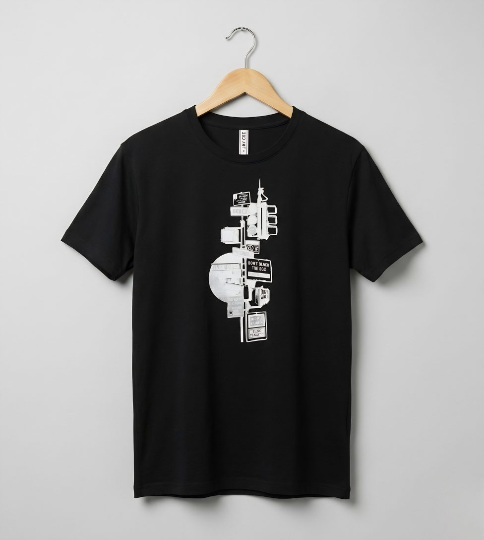 Signal Men’s Black Graphic Tee