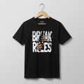 Break Rules Men’s Black Graphic Tee