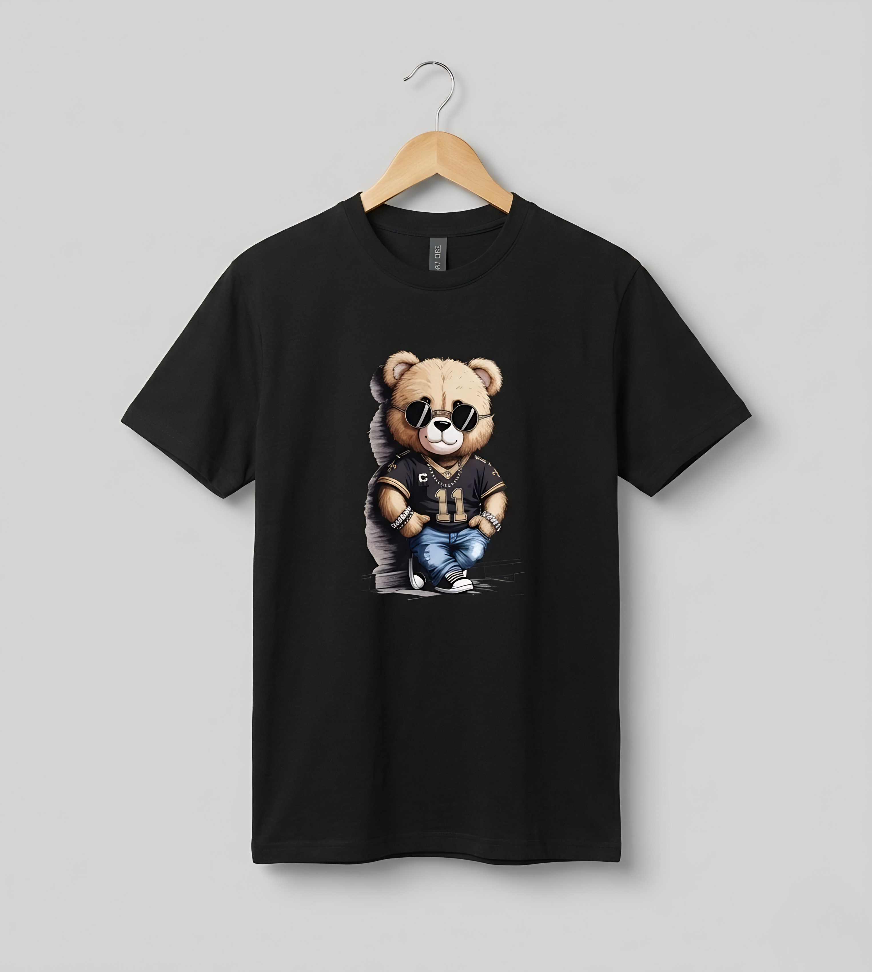 Bear Men’s Black Graphic Tee