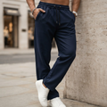 Baggy Fit Navy Micro Trouser