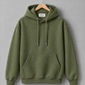 Premium Heavy GSM Essential Olive Green Pullover Hoodie