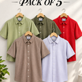 Pack Of 5 Half Sleeve Shirts